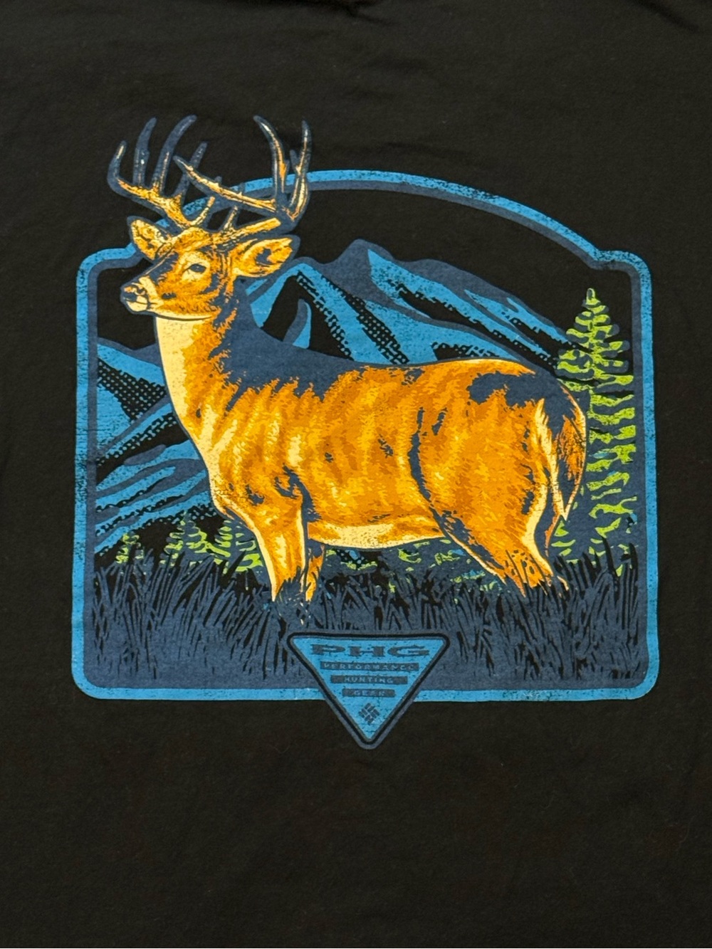 Columbia PHG Deer Graphic T-Shirt Hunting Buck Short Sleeve Tee